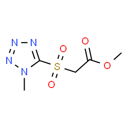 [(1-Methyl-1H-tetrazol-5-yl)sulfonyl]acetic acid methyl ester结构式