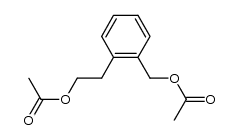 1-(2-acetoxy-ethyl)-2-acetoxymethyl-benzene结构式