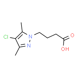 4-(4-Chloro-3,5-dimethyl-1H-pyrazol-1-yl)butanoic acid结构式