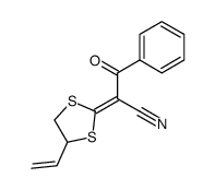 3-Oxo-3-phenyl-2-[4-vinyl-[1,3]dithiolan-(2E)-ylidene]-propionitrile结构式
