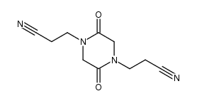 3,3'-(2,5-dioxo-piperazine-1,4-diyl)-bis-propionitrile Structure