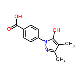 4-(5-Hydroxy-3,4-dimethyl-1H-pyrazol-1-yl)benzoic acid Structure