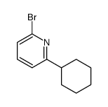 2-bromo-6-cyclohexylpyridine Structure