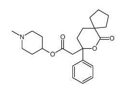 (1-methylpiperidin-4-yl) 2-(6-oxo-8-phenyl-7-oxaspiro[4.5]decan-8-yl)acetate Structure