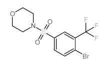 4-(4-溴-3-(三氟甲基)苯基磺酰基)吗啉结构式