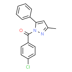 4-CHLOROPHENYL 3-METHYL-5-PHENYLPYRAZOLYL KETONE picture