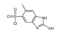 6-methyl-2-oxo-2,3-dihydro-1H-benzimidazole-5-sulfonyl chloride(SALTDATA: FREE)结构式