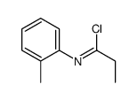 N-(2-methylphenyl)propanimidoyl chloride结构式