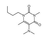 1-butyl-5-(dimethylamino)-3,6-dimethylpyrimidine-2,4-dione结构式