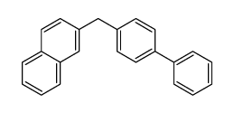 2-[(4-phenylphenyl)methyl]naphthalene结构式