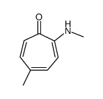 5-methyl-2-methylamino-cycloheptatrienone结构式
