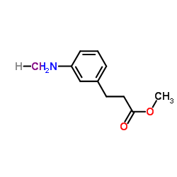 3-Amino-benzenepropanoic acid Methyl ester HCl Structure