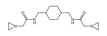 N,N'-[(1,4-Cyclohexanediyl)dimethylene]bis(1-aziridineacetamide) structure