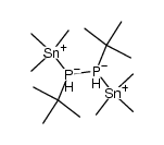 1,2-di-tert-butyl-1,2-bis(trimethylstannyl)diphosphane结构式