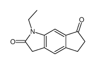 1-ethyl-5,6-dihydro-3H-cyclopenta[f]indole-2,7-dione结构式