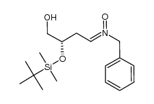 (S,Z)-N-(3-((tert-butyldimethylsilyl)oxy)-4-hydroxybutylidene)-1-phenylmethanamine oxide Structure