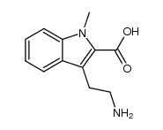 3-(2-amino-ethyl)-1-methyl-indole-2-carboxylic acid结构式