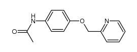 N-acetyl-4-(pyrid-2-ylmethoxy)aniline结构式