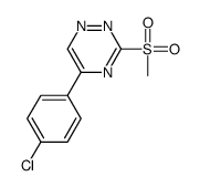 5-(4-chlorophenyl)-3-methylsulfonyl-1,2,4-triazine Structure