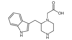 2-[2-(1H-indol-3-ylmethyl)piperazin-1-yl]acetic acid Structure