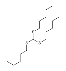 1-[bis(pentylsulfanyl)methylsulfanyl]pentane Structure