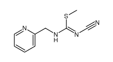 methyl N'-cyano-N-(2-pyridinylmethyl)imidothiocarbamate结构式