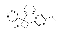 3-(4-Methoxy-phenyl)-2,2-diphenyl-cyclobutanon Structure