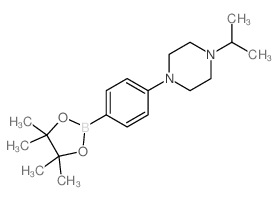 1-ISOPROPYL-4-(4-(4,4,5,5-TETRAMETHYL-1,3,2-DIOXABOROLAN-2-YL)PHENYL)PIPERAZINE picture