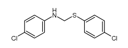 4-CHLORO-N-([(4-CHLOROPHENYL)SULFANYL]METHYL)ANILINE结构式