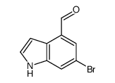 6-bromo-1H-indole-4-carbaldehyde Structure