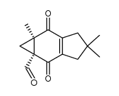 (1aS,6aR)-4,4,6a-trimethyl-2,6-dioxo-1,1a,2,3,4,5,6,6a-octahydrocyclopropa[f]indene-1a-carbaldehyde Structure