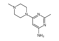 2-methyl-6-(4-methylpiperazin-1-yl)pyrimidin-4-amine structure