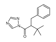 2-benzyl-3,3-dimethyl-1-(1,2,4-triazol-1-yl)butan-1-one结构式