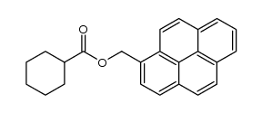 1-pyrenylmethyl ester of cyclohexane-carboxylic acid结构式