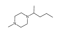 1-methyl-4-(pentan-2-yl)piperazine结构式