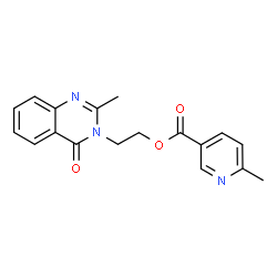 2-(2-methyl-4-oxoquinazolin-3(4H)-yl)ethyl 6-methylpyridine-3-carboxylate Structure