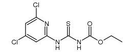 ethyl {[(4,6-dichloropyridin-2-yl)amino]carbonothioyl}carbamate结构式