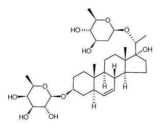 teikagenin-3-O-β-D-fucopyranosyl-20-O-β-D-canaroside结构式