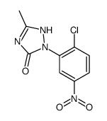 2-(2-chloro-5-nitrophenyl)-5-methyl-1H-1,2,4-triazol-3-one Structure