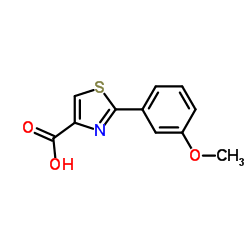 2-(3-METHOXYPHENYL)THIAZOLE-4-CARBOXYLIC ACID Structure