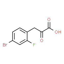 BENZENEPROPANOIC ACID, 4-BROMO-2-FLUORO-.ALPHA.-OXO-结构式