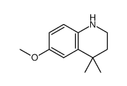 1,2,3,4-Tetrahydro-6-methoxy-4,4-dimethylquinoline Structure