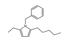 1-benzyl-2-ethyl-5-pentylpyrrole结构式