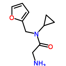 N-Cyclopropyl-N-(2-furylmethyl)glycinamide结构式