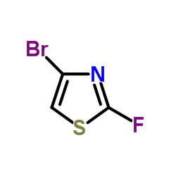 4-Bromo-2-fluoro-1,3-thiazole结构式