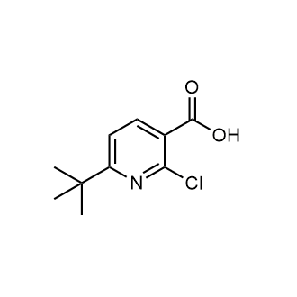 6-(tert-Butyl)-2-chloronicotinicacid Structure