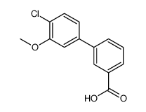 4’-氯-3’-甲氧基联苯-3-羧酸结构式