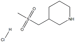 3-[(Methylsulfonyl)Methyl]piperidine hydrochloride structure