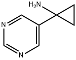 1-(嘧啶-5-基)环丙烷-1-胺结构式