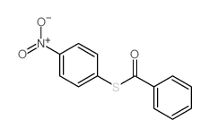 Benzenecarbothioicacid, S-(4-nitrophenyl) ester结构式